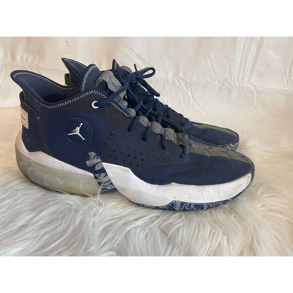 Nike jordan React Elevation TB Blue White Men's Size 17 GUC - Picture 1 of 8